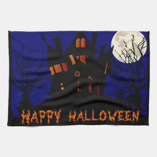 Linge De Cuisine Happy Halloween Haunted House