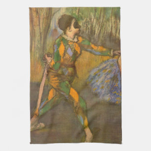 Linge De Cuisine Harlequin et Columbine par Edgar Degas Art ancien