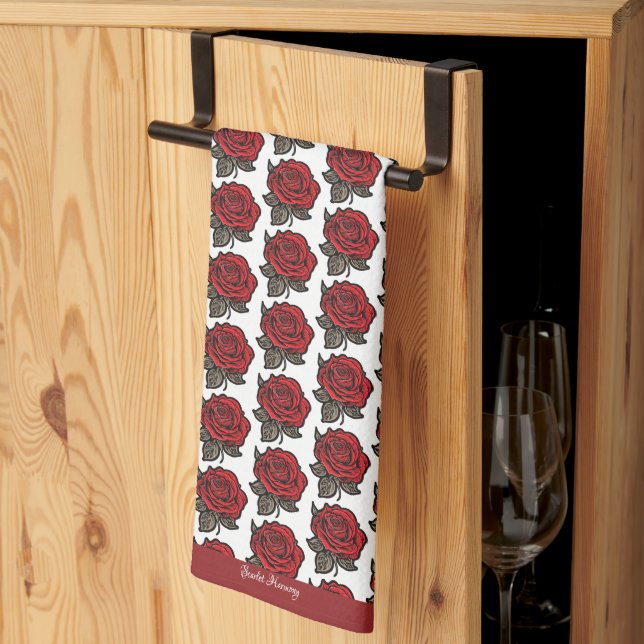 Linge De Cuisine Harmonie de Scarlet (Pliage en tiers)