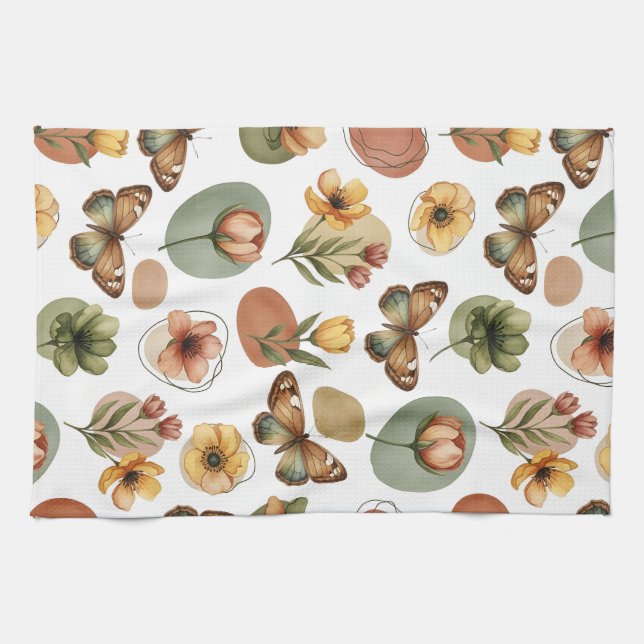 Linge De Cuisine Harmonie des fleurs de la Terre (Horizontal)