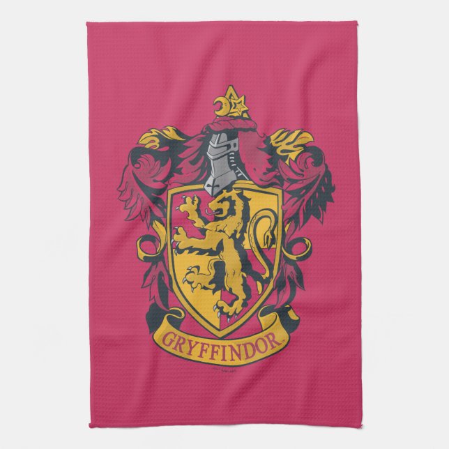 Linge De Cuisine Harry Potter | Blason de Gryffondor Or et Rouge (Vertical)