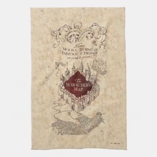 Linge De Cuisine Harry Potter Spell   Carte de Marauder