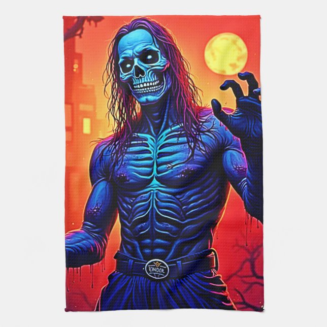 Linge De Cuisine Haunting Zombie Demon Dans Le Design De La Ville (Vertical)