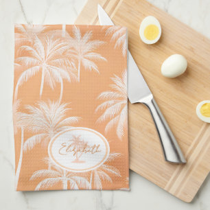 Linge De Cuisine Hawaiian Palm Tree Silhouette Motif Tacao ID1093