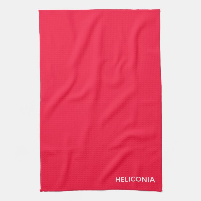 Linge De Cuisine Heliconia red color (Vertical)
