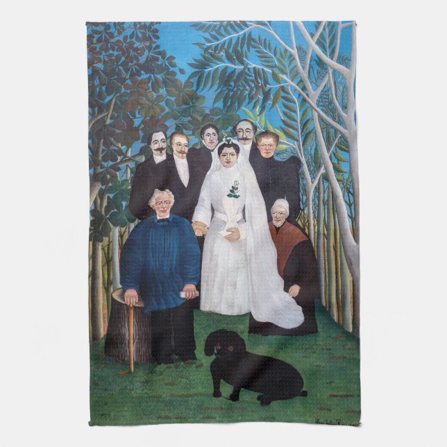 Linge De Cuisine Henri Rousseau - La fête de mariage (Vertical)