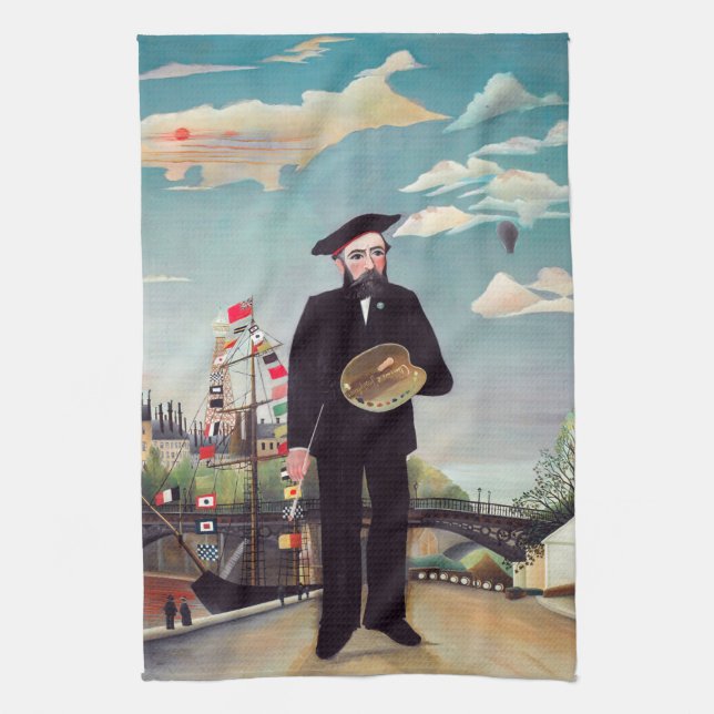 Linge De Cuisine Henri Rousseau - Mon portrait-Paysage (Vertical)