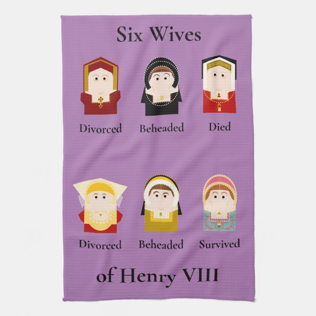 Linge De Cuisine Henry VIII Six Wives, Tudor (Vertical)