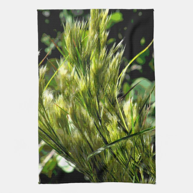 Linge De Cuisine Herbe de plage dans la brise (Vertical)