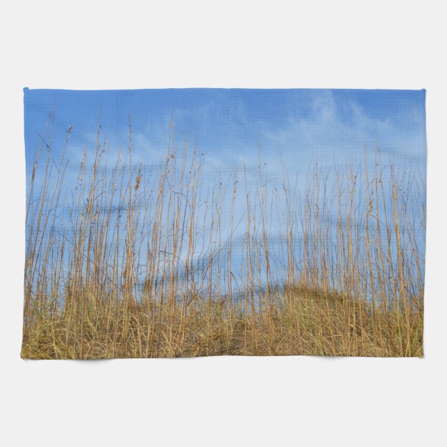 Linge De Cuisine Herbe de plage par Shirley Taylor (Horizontal)