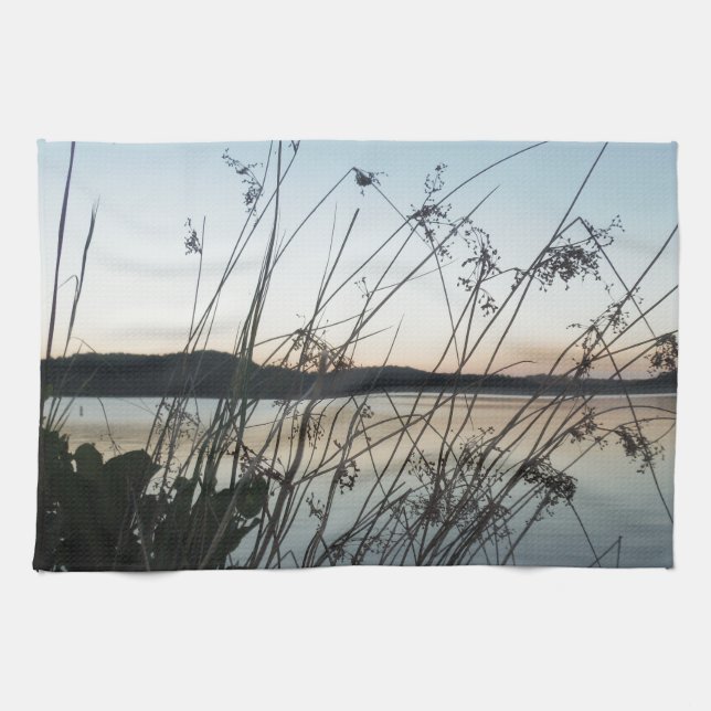 Linge De Cuisine Herbes au lac Sunset (Horizontal)