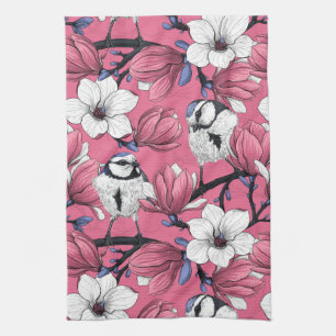 Linge De Cuisine Heure du printemps en rose