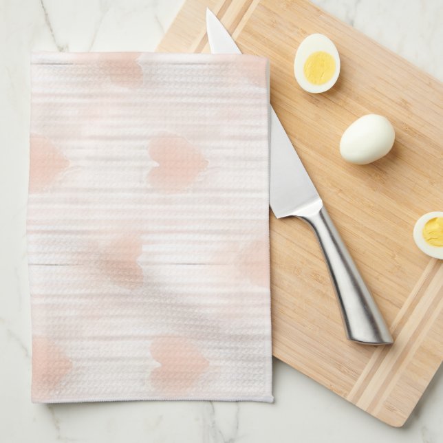 LINGE DE CUISINE HEUREUSE SAINTE-VALENTIN ! (Quart Plié)