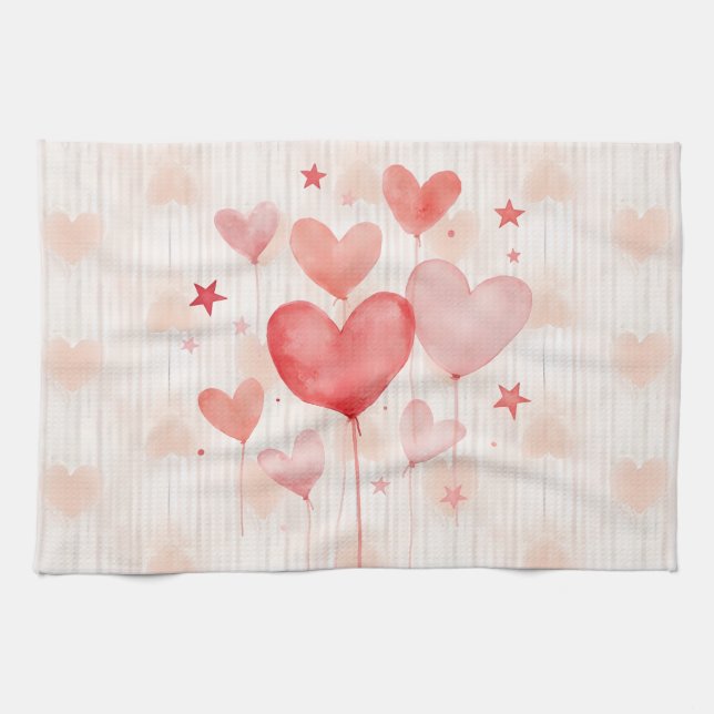 LINGE DE CUISINE HEUREUSE SAINTE-VALENTIN ! (Horizontal)