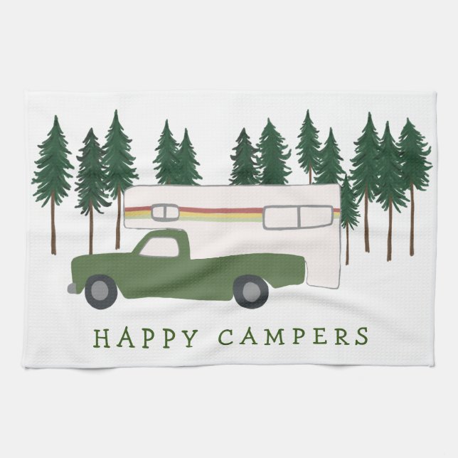 Linge De Cuisine HEUREUX CAMPERS Camping Camping RVing Trees Forest (Horizontal)