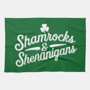 Linge De Cuisine Heureux Jour de la Saint Patrick Lucky Shamrock&Sh