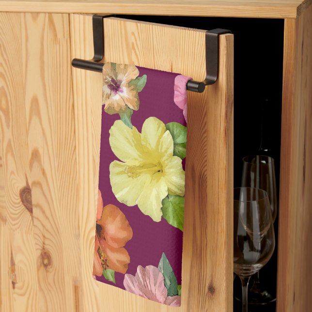 Linge De Cuisine Hibiscus 🌺 (Pliage en tiers)