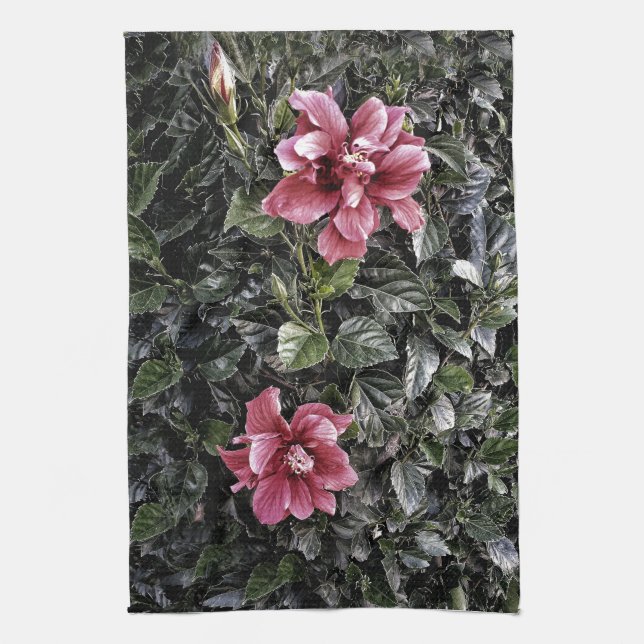 Linge De Cuisine Hibiscus givré (Vertical)