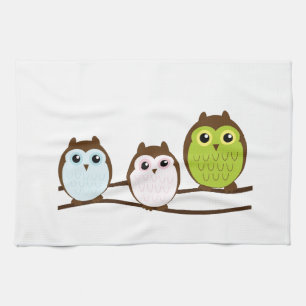 Linge De Cuisine Hibou chic chic mignon de destin de mod