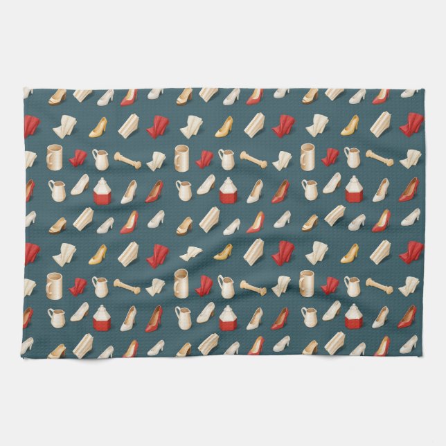 Linge De Cuisine high heels pitchers and folded fabrics (Horizontal)