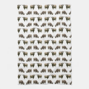 Linge De Cuisine Highland Cow Frenzy Kitchen Towel (choisir la coul