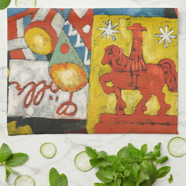 Linge De Cuisine Himmel de Marsden Hartley, Expressionnisme Ancien (Plié)