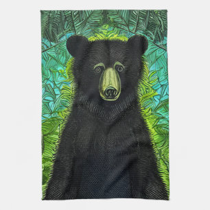 Linge De Cuisine Histoire amusante Petit ours noir
