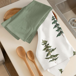 Linge De Cuisine Hiver branché   Motif d'arbre de Noël
