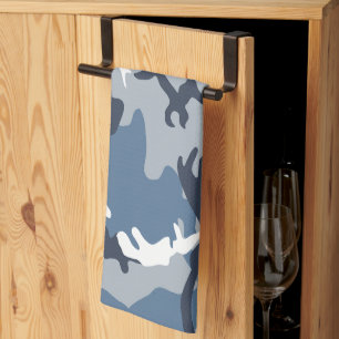 Linge De Cuisine Hiver Camouflage bleu neige, Militaire, Armée