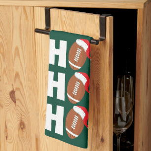 Linge De Cuisine Ho Ho Ho Football Drôle d'humour de Noël