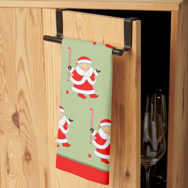 Linge De Cuisine Hockey sur gazon de Noël (Pliage en tiers)