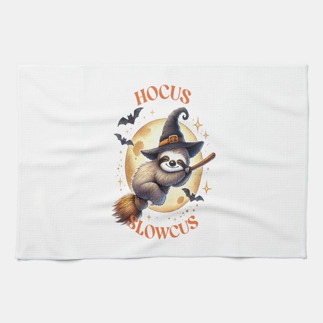Linge De Cuisine Hocus Slowcus Witch Sloth (Horizontal)