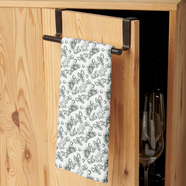 Linge De Cuisine Holiday Sweets- Pine (Sheer) (Pliage en tiers)