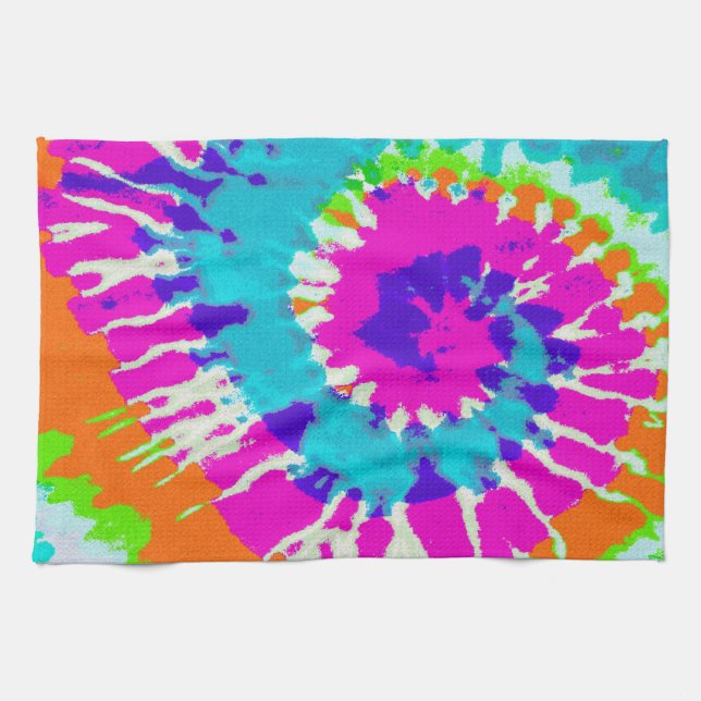 Linge De Cuisine holiES - Power Spiral Batik Style (Horizontal)