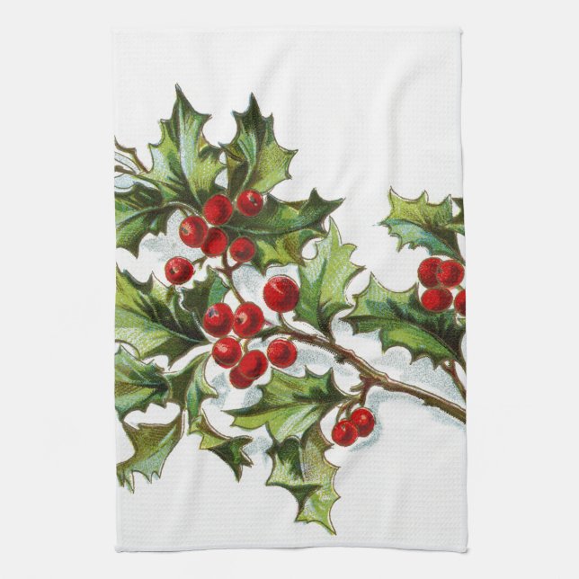 Linge De Cuisine HollyBerries 002 (Vertical)