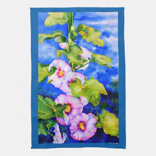 Linge De Cuisine Hollyhocks (Vertical)