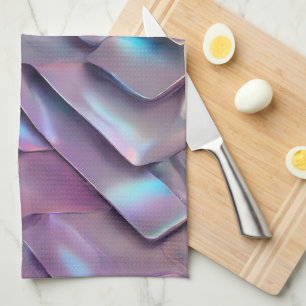 Linge De Cuisine Holographie abstraite/iridescente futuriste