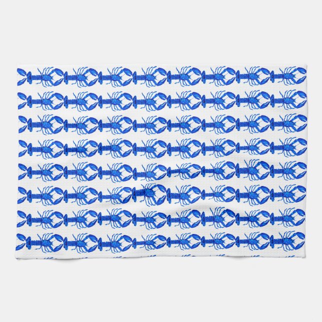 Linge De Cuisine Homard Bleu (Horizontal)