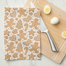 Homme en pain d'épices Cookies Noël Neutre Beige