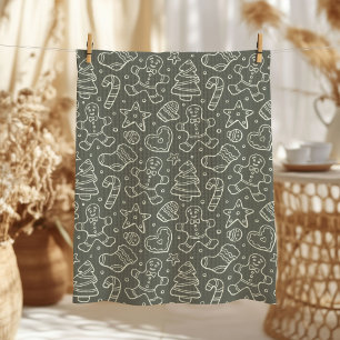 Linge De Cuisine Homme en pain d'épices de Noël vintage traditionne