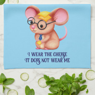 Linge De Cuisine Homme Fromage Poilu Souris Cravate Lunettes Intell