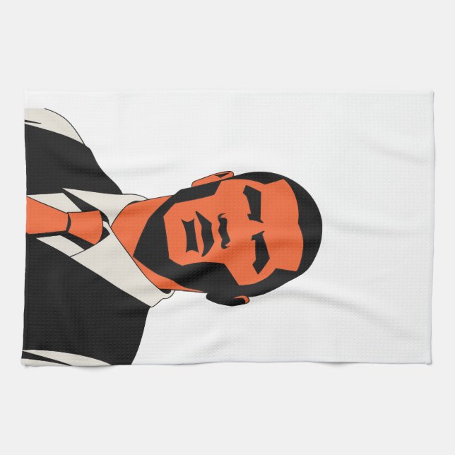 Linge De Cuisine Homme mystérieux regarde (Horizontal)