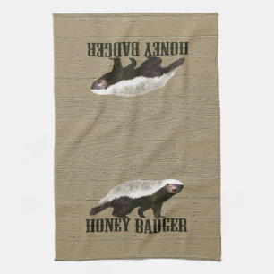 Linge De Cuisine Honey Badger Wild Animal