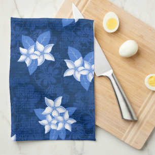 Linge De Cuisine Honolua Plumeria Hawaiian Tropical Print