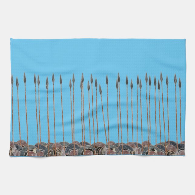 Linge De Cuisine Hoplites grecques antiques en bataille (Horizontal)