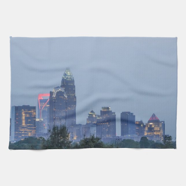 Linge De Cuisine Horizon de ville de Charlotte (Horizontal)