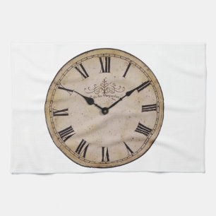 Linge De Cuisine Horloge vintage