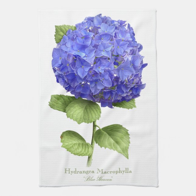 Linge De Cuisine Hortensia Bleu (Vertical)