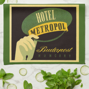 Linge De Cuisine Hôtel Metropol Budapest Hongrie Chapeau de groom