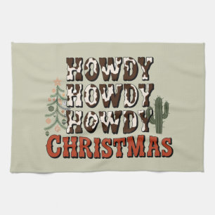 Linge De Cuisine Howdy Howdy Howdy Noël Famille Noël Noël Jeu cadea